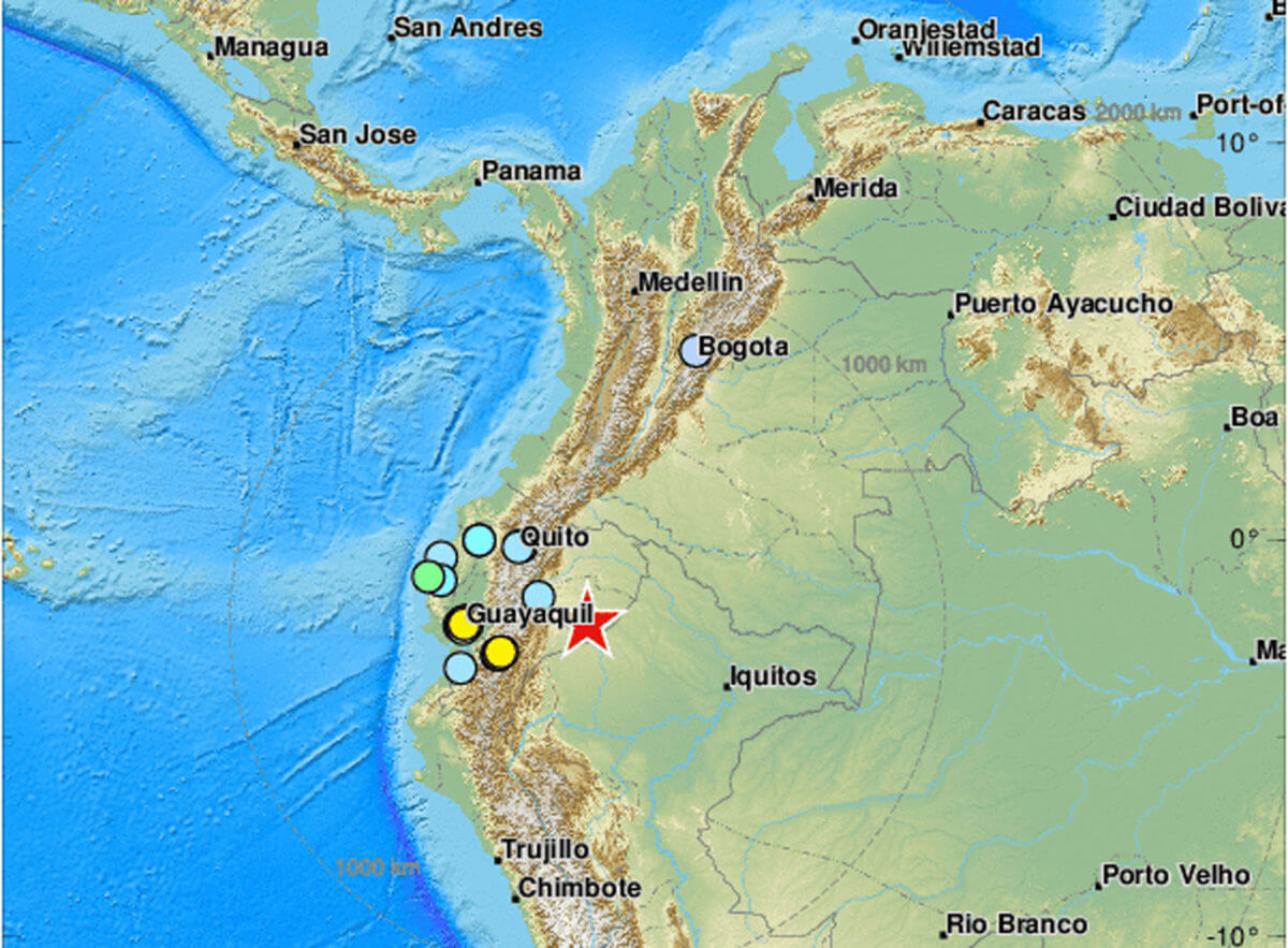 Σεισμός μαμούθ στο Εκουαδόρ