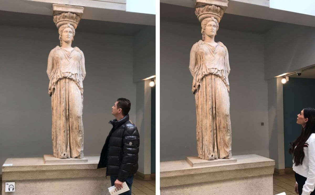 Αντώνης Σρόιτερ – Ιωάννα Μπούκη: Η επίσκεψη στο Βρετανικό Μουσείο για να θαυμάσουν τα Γλυπτά του Παρθενώνα – Video