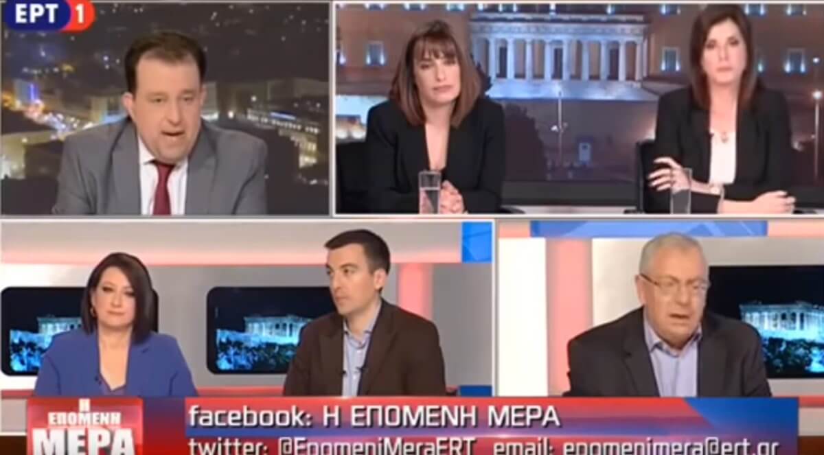 Άγριος καυγάς Κοτρώτσου – Μαλέλη στην ΕΡΤ [video]