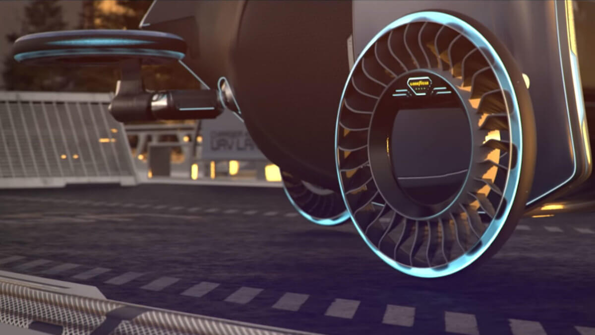 Η Goodyear έφτιαξε ελαστικό για τα ιπτάμενα αυτοκίνητα του μέλλοντος [vid]