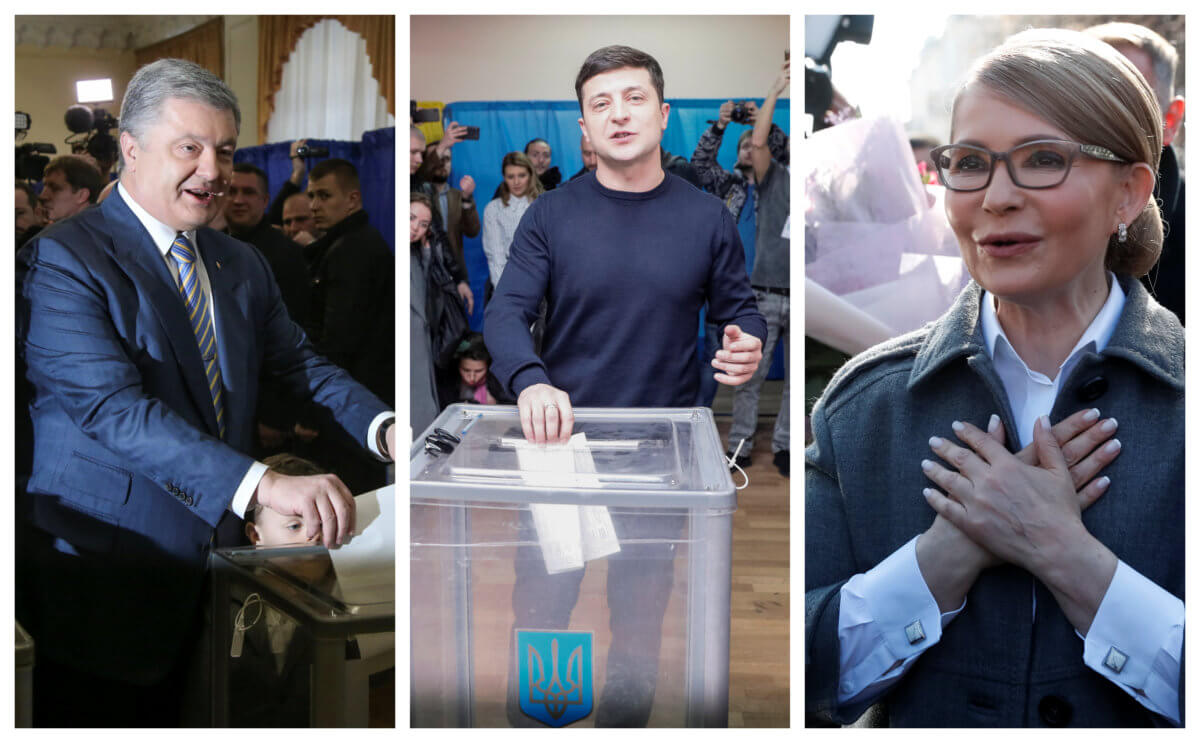 Ουκρανία: Ψήφισαν οι τρεις “οδηγοί” της εκλογικής κούρσας pics]