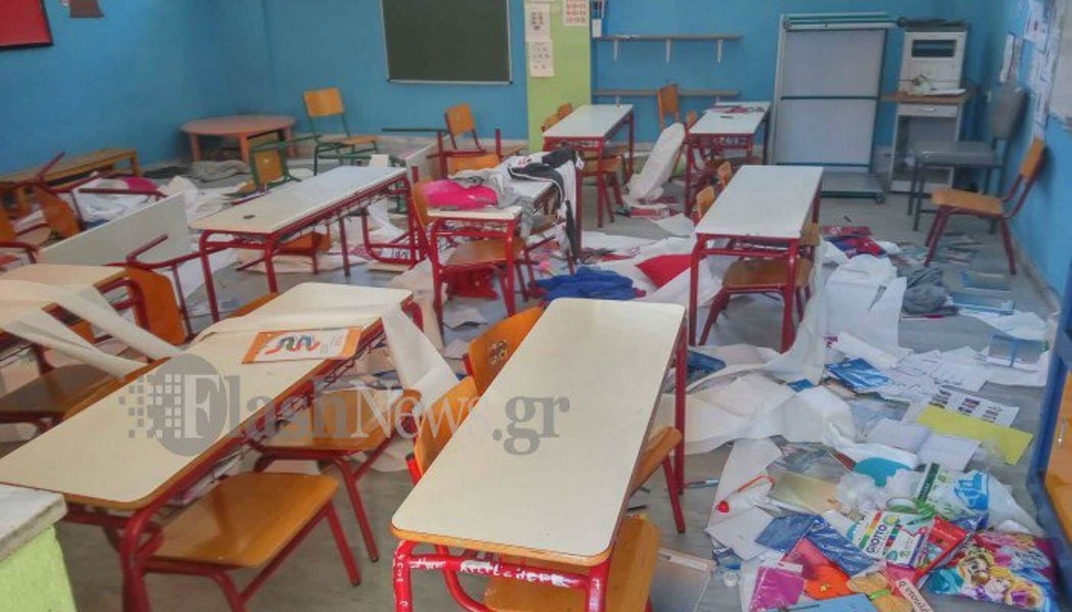 Βάνδαλοι κατέστρεψαν αίθουσες σε σχολείο της Κρήτης! – video