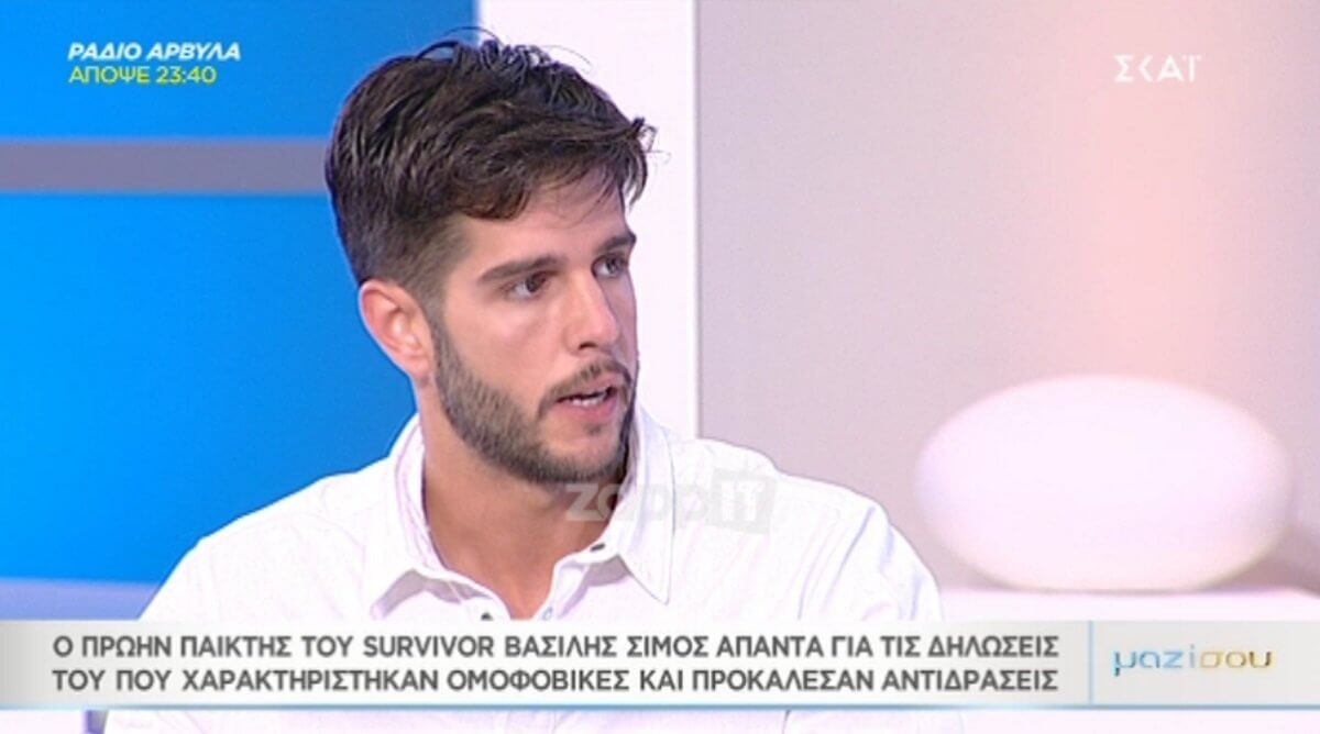 Survivor: Ο Βασίλης Σίμος απαντά για την επίμαχη φράση στον Βασίλη Βασιλικό