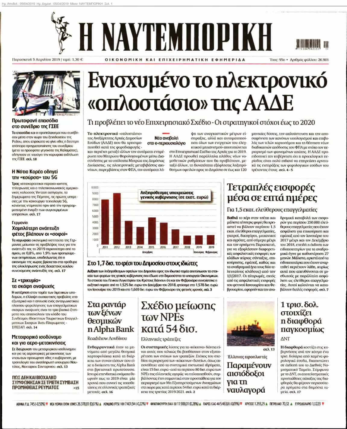 ΝΑΥΤΕΜΠΟΡΙΚΗ 05-04-2019