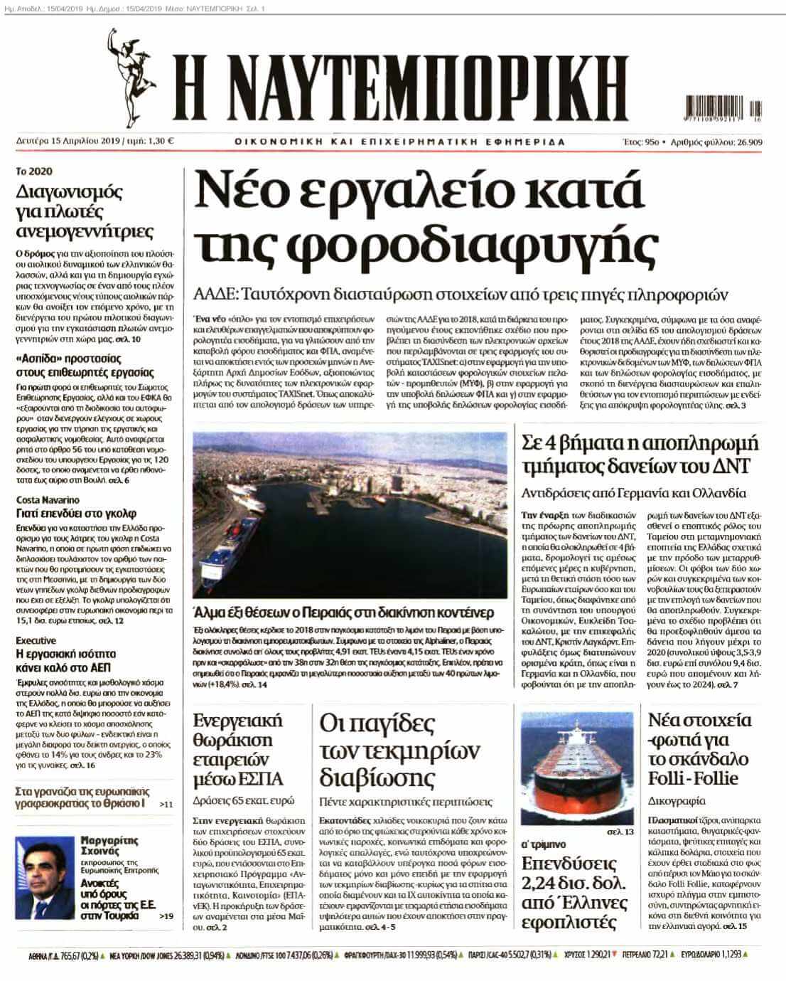 ΝΑΥΤΕΜΠΟΡΙΚΗ 15-04-2019