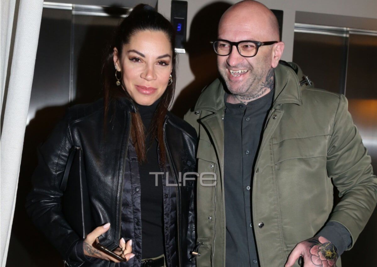 Μαριάντα Πιερίδη – Δημήτρης Κατριβέσης στην παρουσίαση της κουμπάρας τους, Ντίνας Νικολάου! [pics]