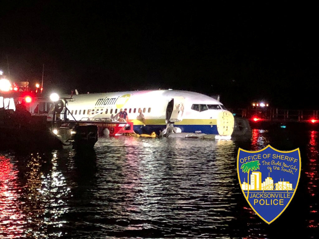 Τρόμος για 136 επιβάτες ενός Boeing 737! Ξέφυγε από τον διάδρομο προσγείωσης και κατέληξε στο ποτάμι!