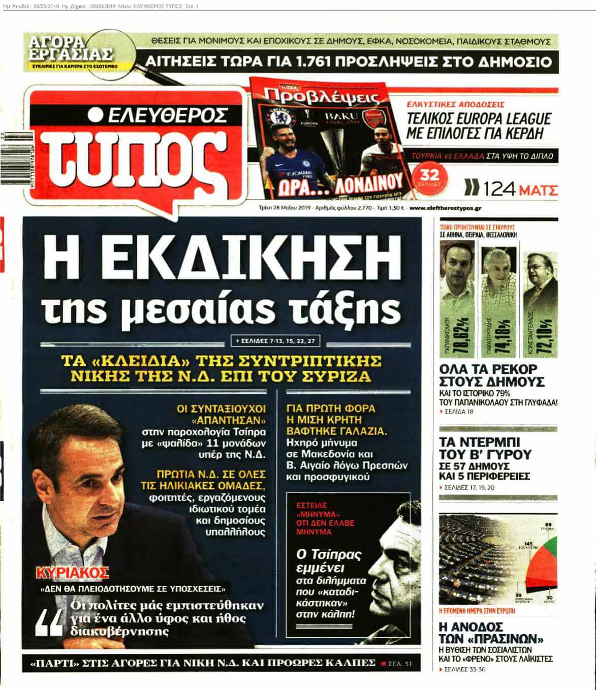 ΕΛΕΥΘΕΡΟΣ ΤΥΠΟΣ 28-05-2019