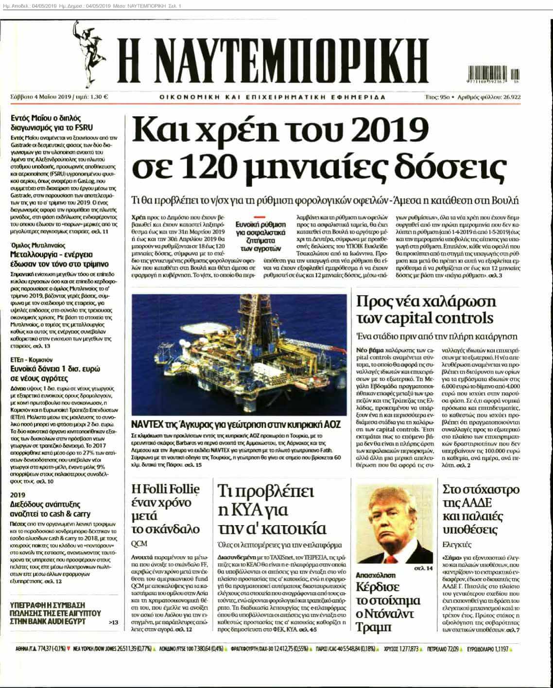 ΝΑΥΤΕΜΠΟΡΙΚΗ 04-05-2019