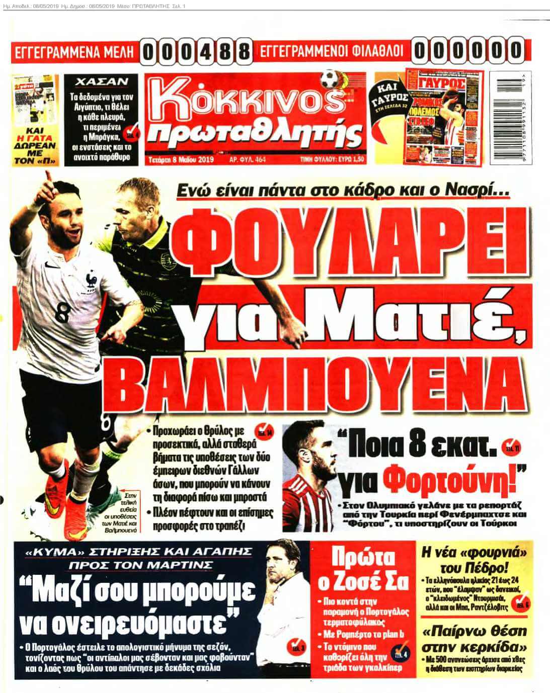 ΠΡΩΤΑΘΛΗΤΗΣ 08-05-2019