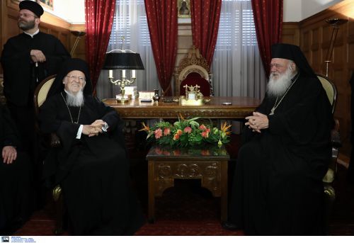 Ιστορική συνάντηση Οικουμενικού Πατριάρχη – Αρχιεπισκόπου