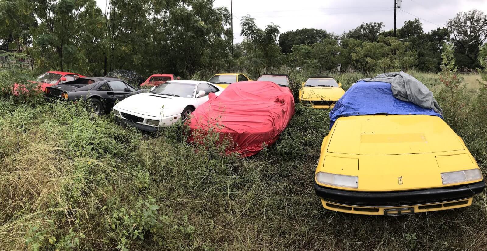 Μια ντουζίνα Ferrari βρέθηκαν πεταμένες σε χωράφι! [pics]