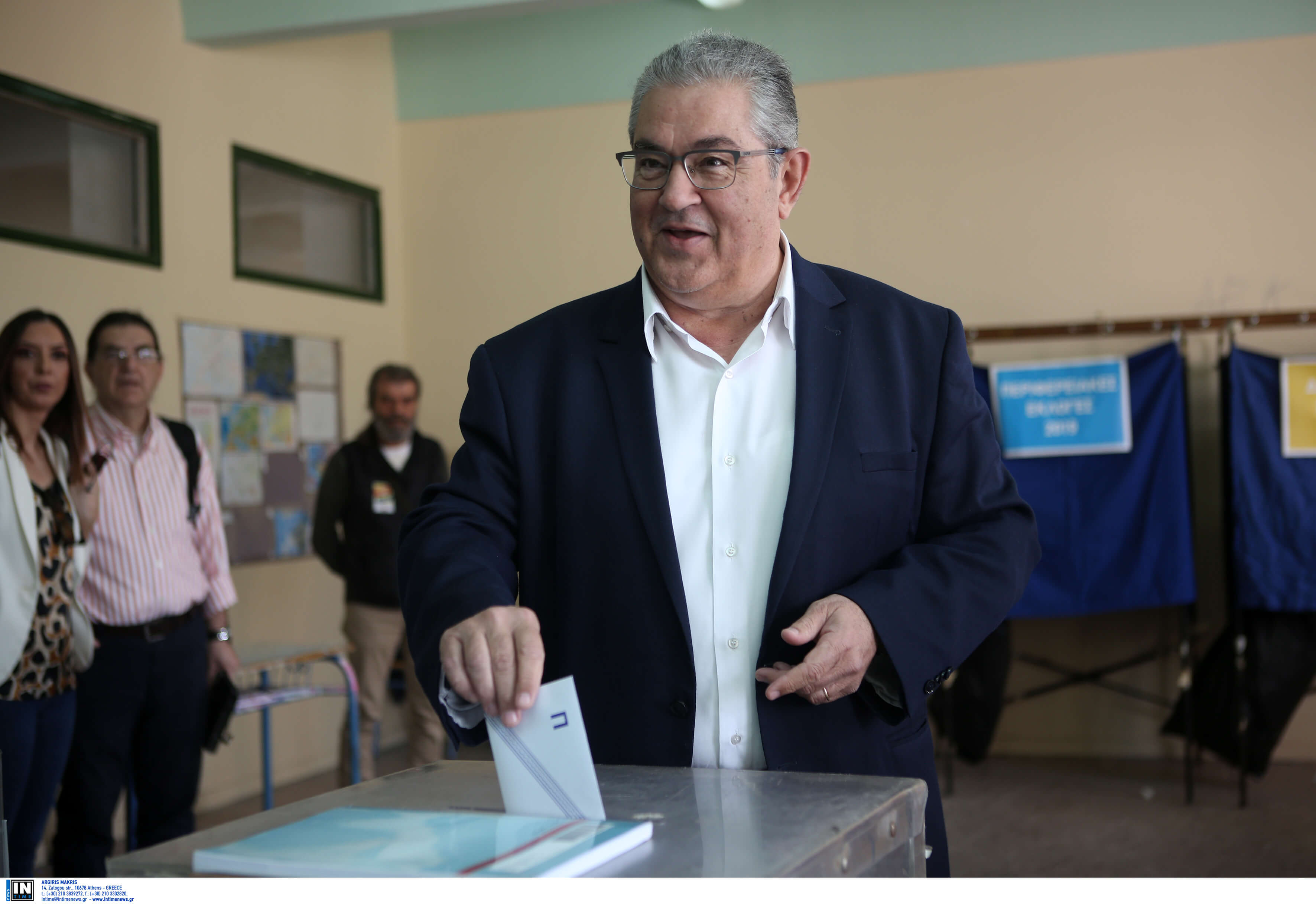 Εκλογές 2023 – Κουτσούμπας: Ψήφισε στο ΤΕΕ Λαμίας ο ΓΓ της ΚΕ του ΚΚΕ