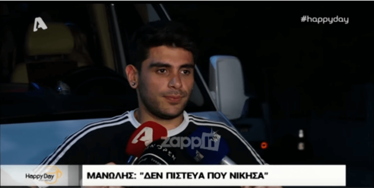 MasterChef: Οι πρώτες δηλώσεις του Μανώλη Σαρρή, μετά τη νίκη του στον τελικό!