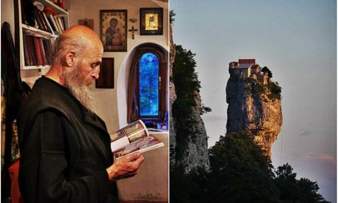 Πρώην χειριστής γερανού απαρνήθηκε τα εγκόσμια – Ζει πάνω από 20 χρόνια στην κορυφή ενός βράχου [video]