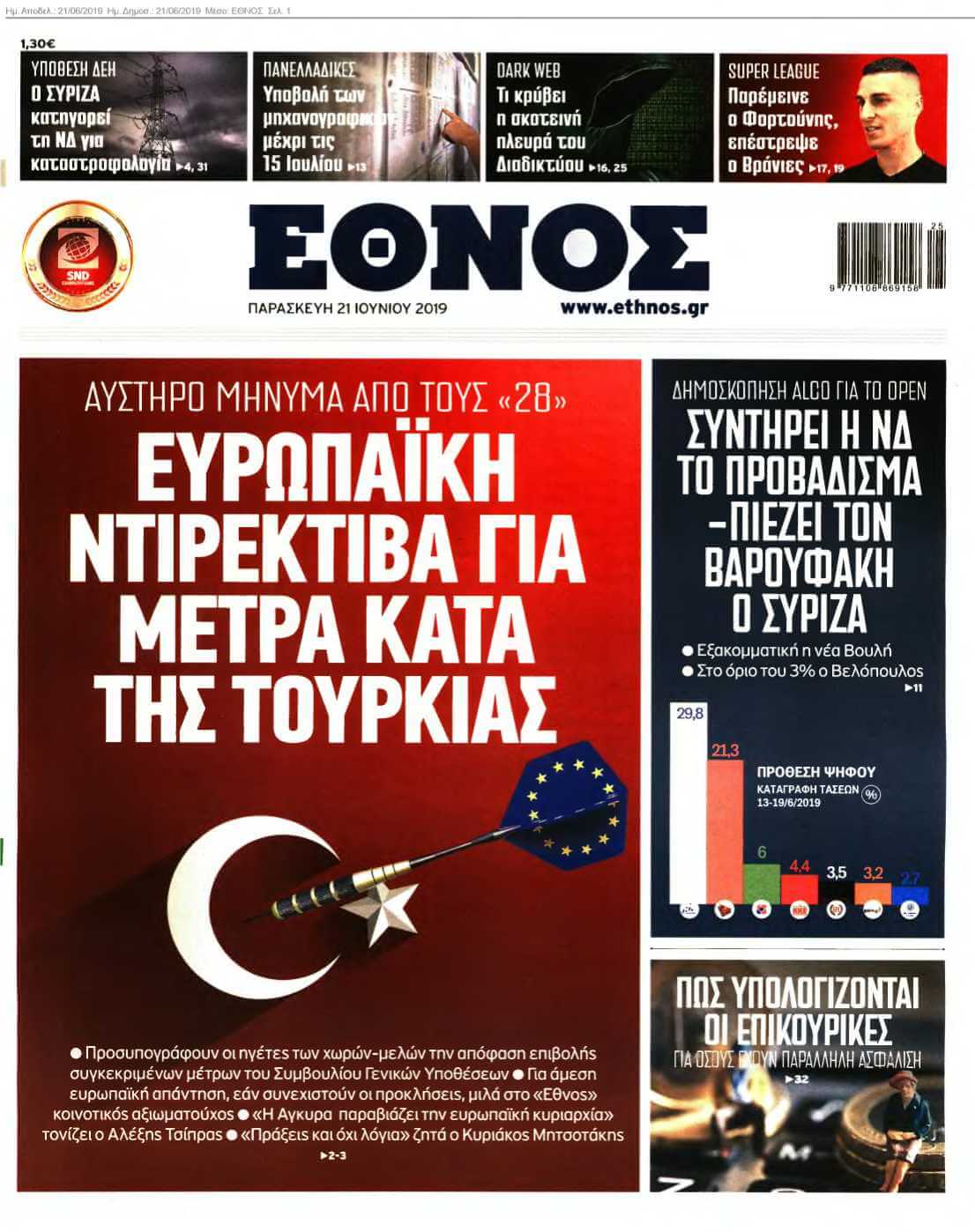 ΕΘΝΟΣ 21-06-2019