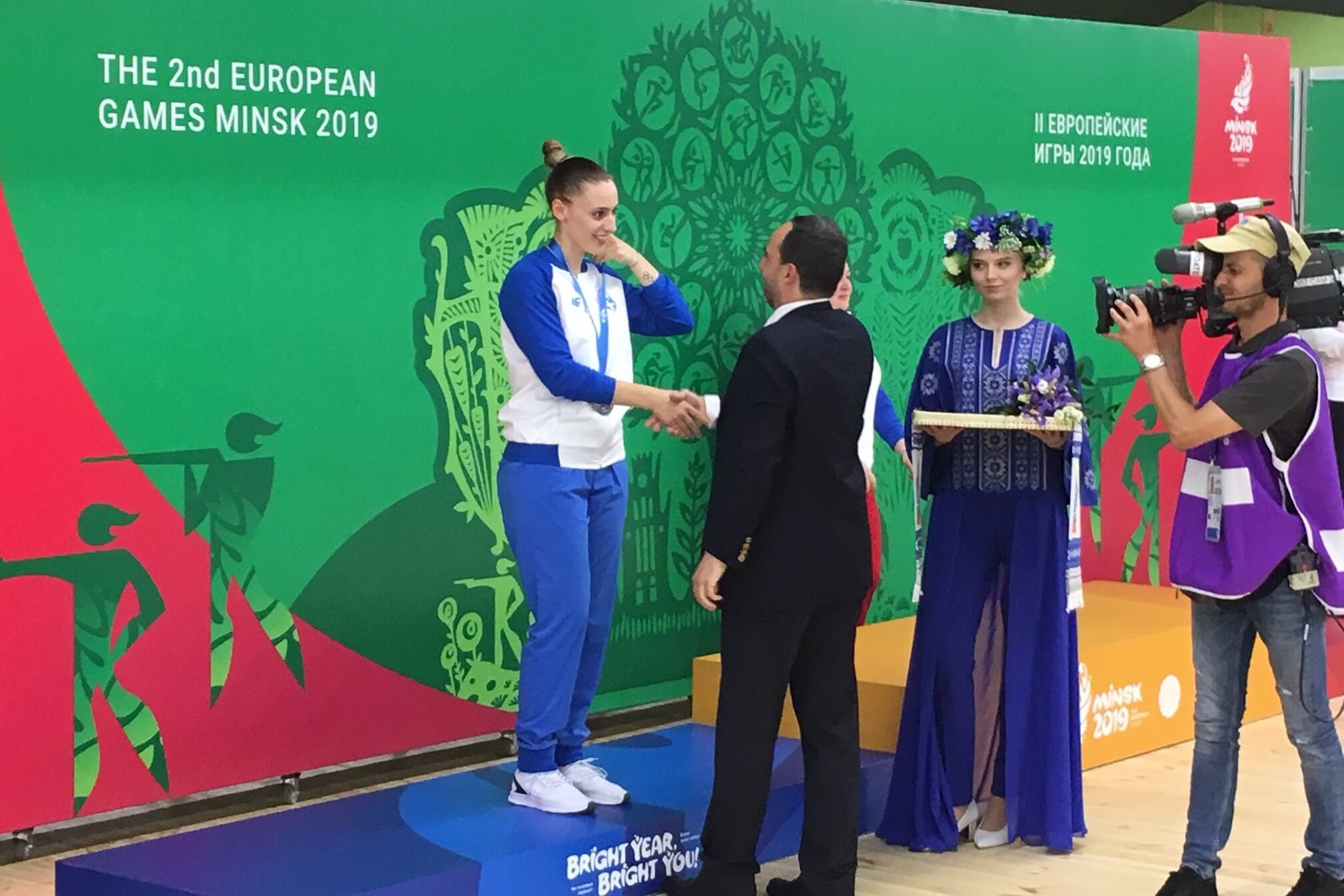 Ασημένιο μετάλλιο για την Κορακάκη στο Ευρωπαϊκό του Μινσκ