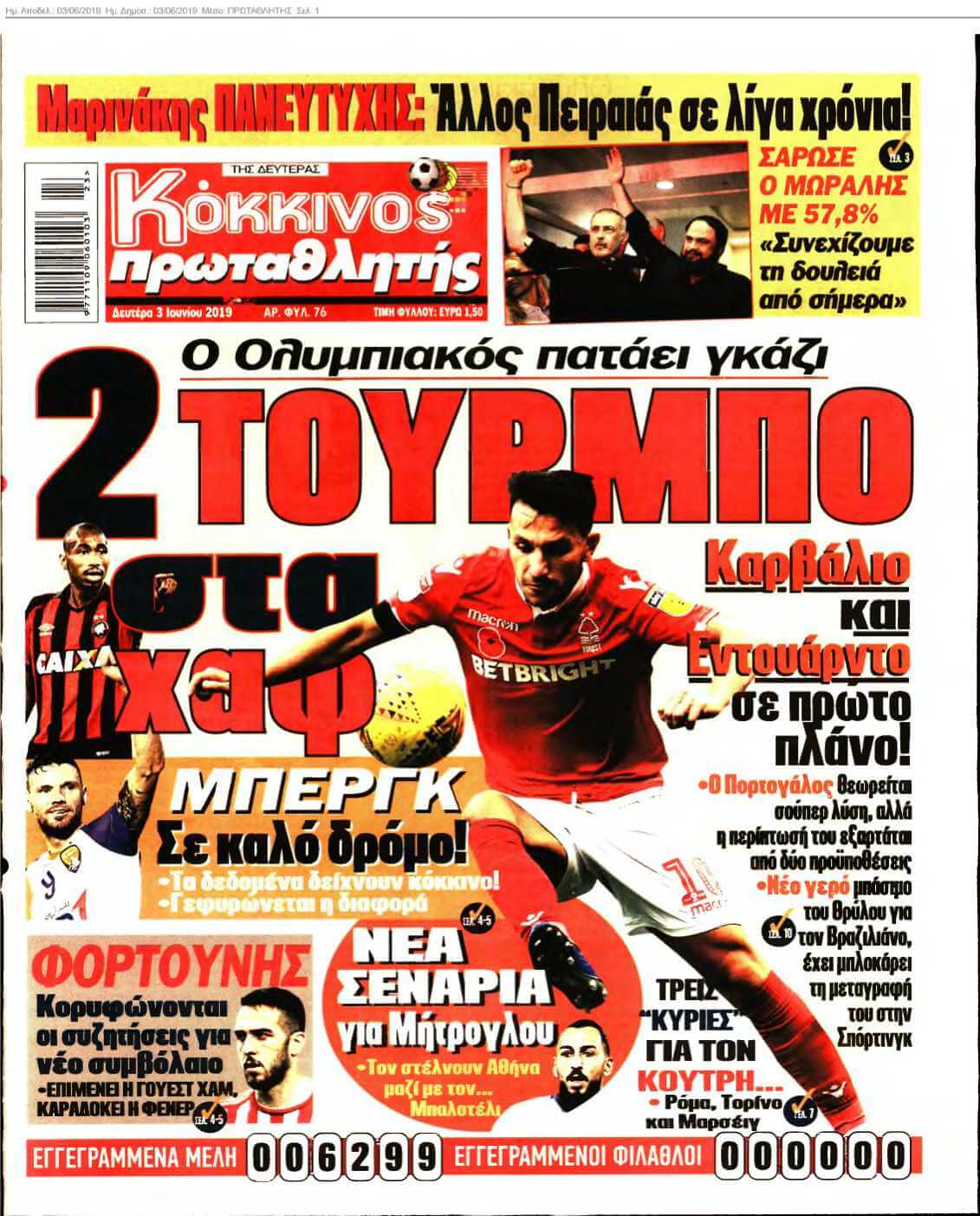ΠΡΩΤΑΘΛΗΤΗΣ 03-06-2019