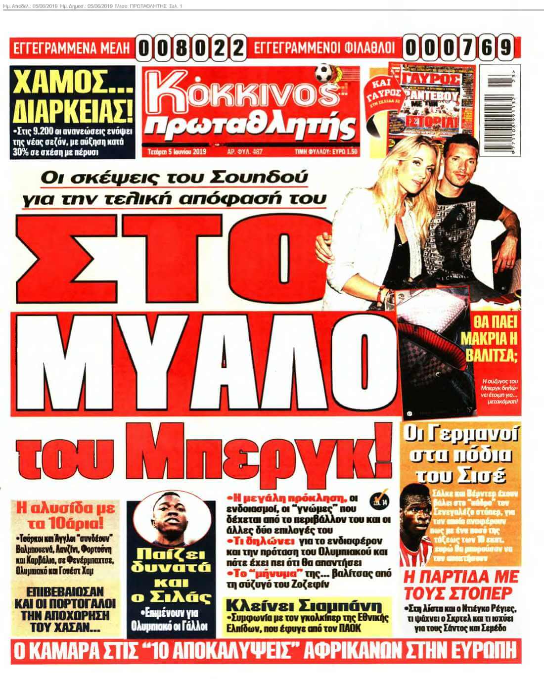 ΠΡΩΤΑΘΛΗΤΗΣ 05-06-2019