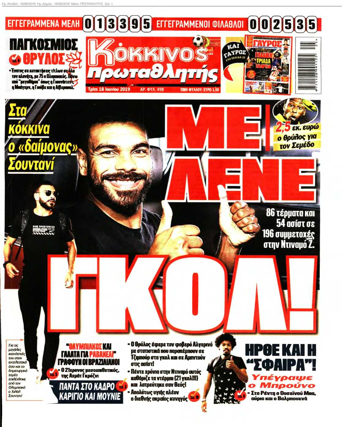 ΠΡΩΤΑΘΛΗΤΗΣ 18-06-2019