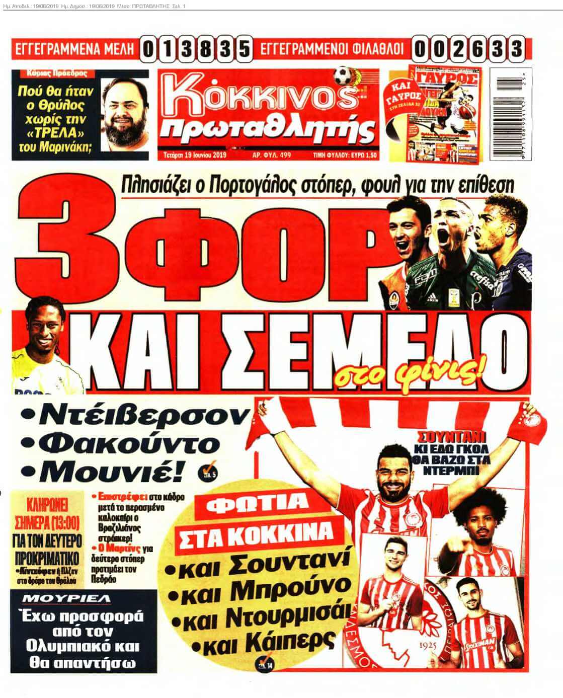 ΠΡΩΤΑΘΛΗΤΗΣ 19-06-2019