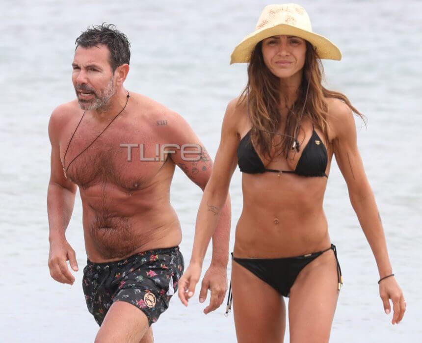 Απόδραση στην Μύκονο για Ιωσήφ Μαρινάκη και Χρύσα Καλπάκη: Έκαναν τις πρώτες καλοκαιρινές βουτιές [pics]