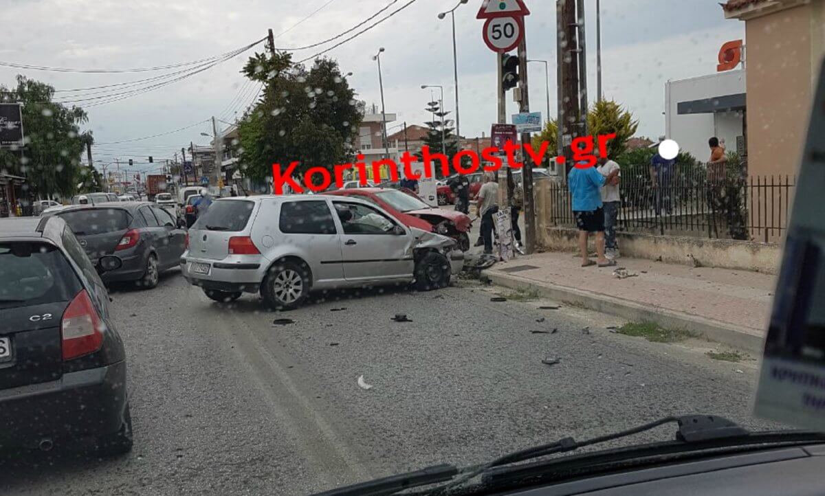 Τροχαίο στην παλαιά εθνική οδό Κορίνθου – Πατρών στον Άσσο Κορινθίας – video