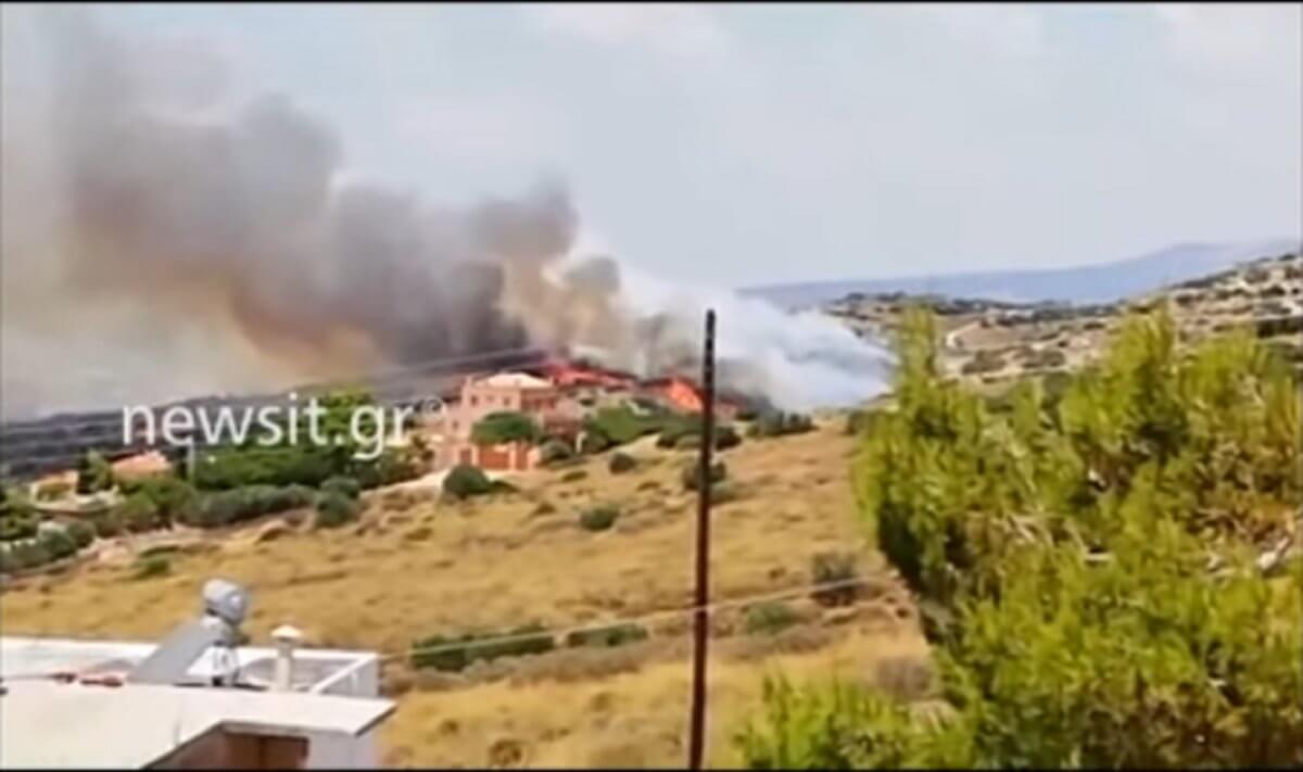 Μεγάλη φωτιά στο Λαγονήσι