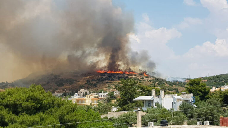 Λαγονήσι φωτιά