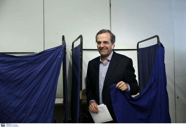 Εκλογές 2019: «Σφαίρα» ο Αντώνης Σαμαράς – Ψήφισε σε χρόνο ρεκόρ και μίλησε λακωνικά – video