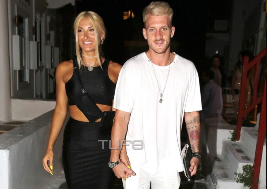 Ερωτευμένοι στα σοκάκια της Μυκόνου Ιωάννα Τούνη και Νώντας Παπαντωνίου [pics]