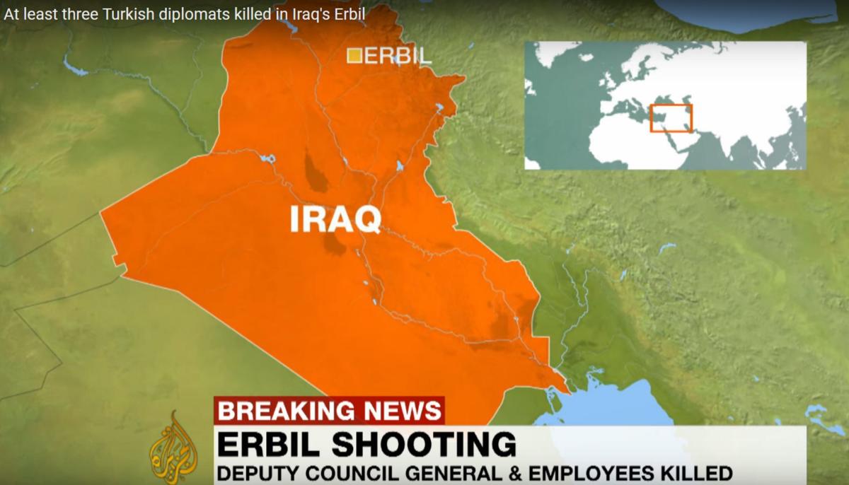Τούρκοι διπλωμάτες σκοτώθηκαν σε πυροβολισμούς στην Ερμπίλ του Ιράκ! Video