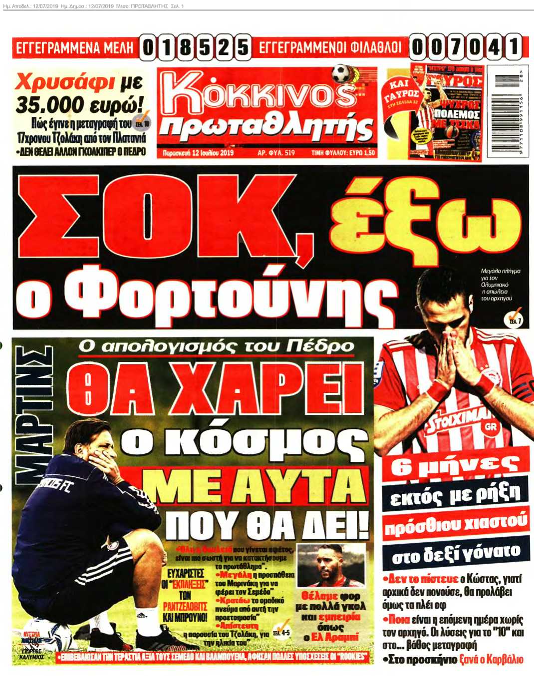 ΠΡΩΤΑΘΛΗΤΗΣ 12-07-2019