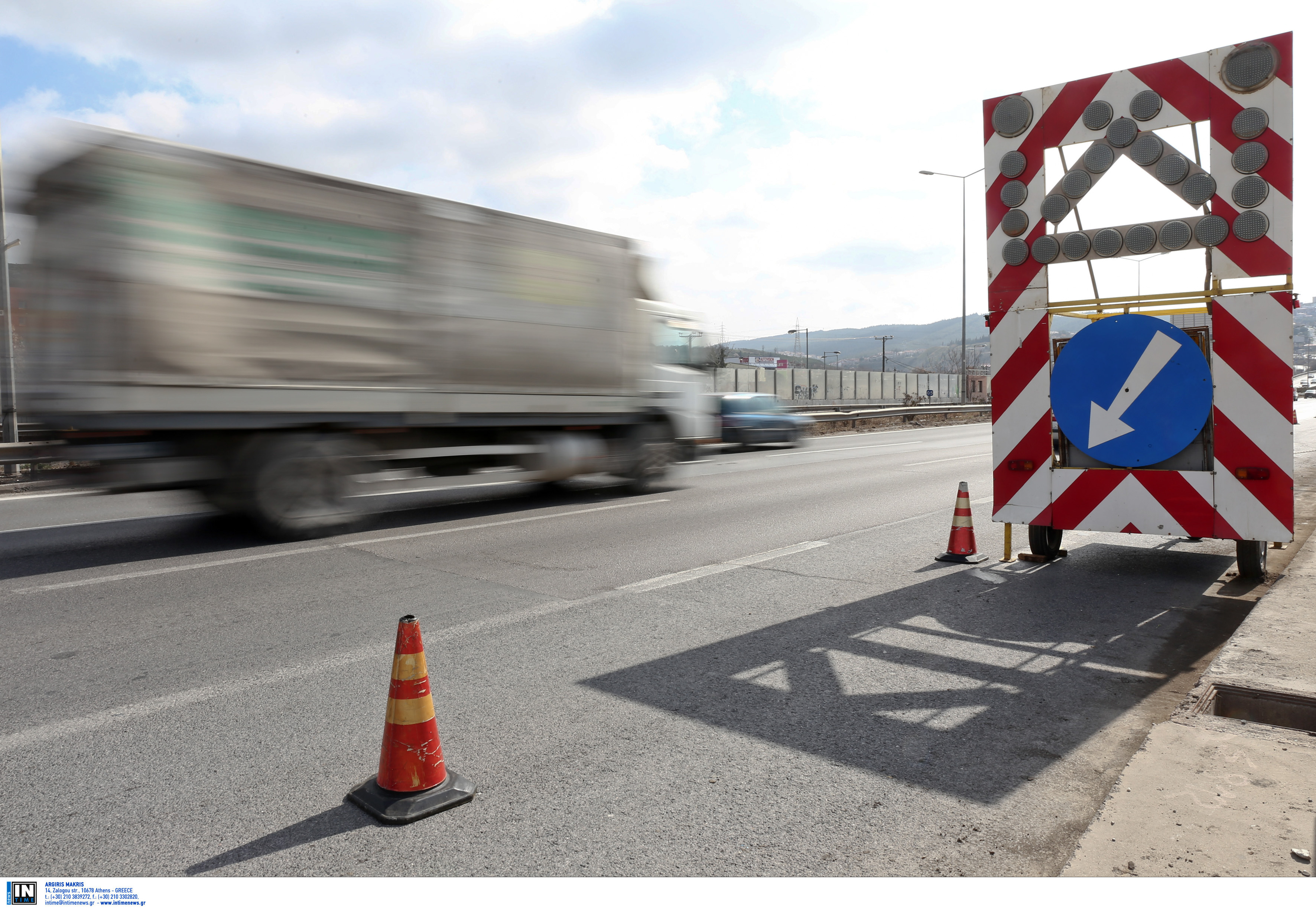 Εργασίες συντήρησης στην Εθνική Οδό Θεσσαλονίκης – αεροδρομίου “Μακεδονία”