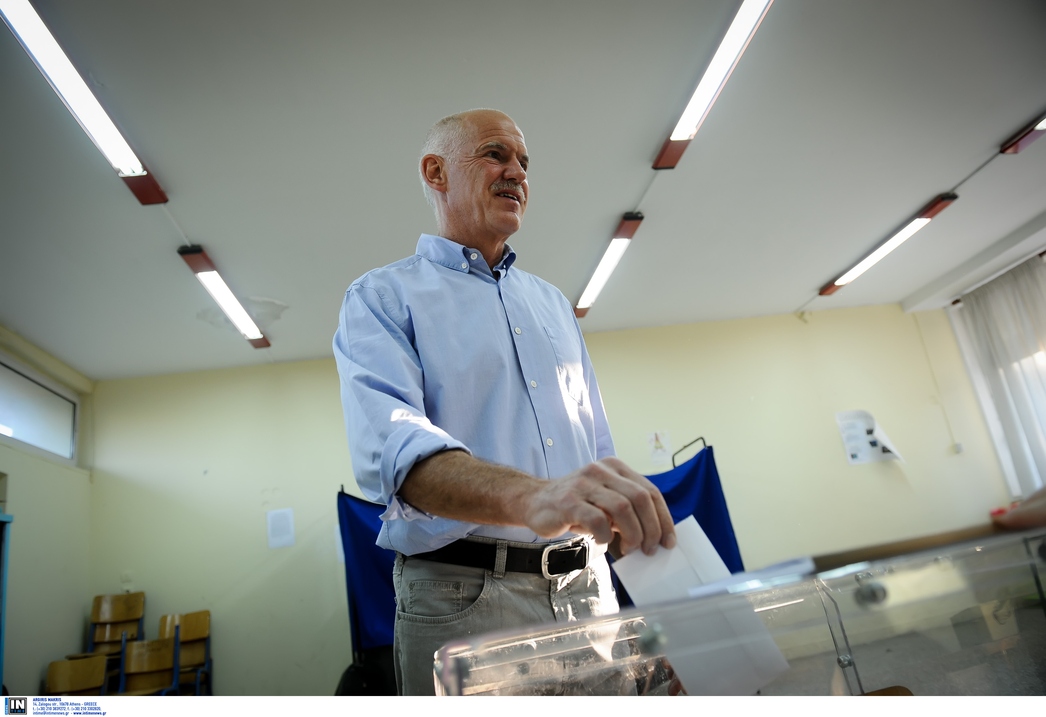 Εκλογές 2019: Ψήφισε ο Γιώργος Παπανδρέου μετά το απίθανο πρωινό μπέρδεμα – Η ατάκα για τον εκλογικό χάρτη – video