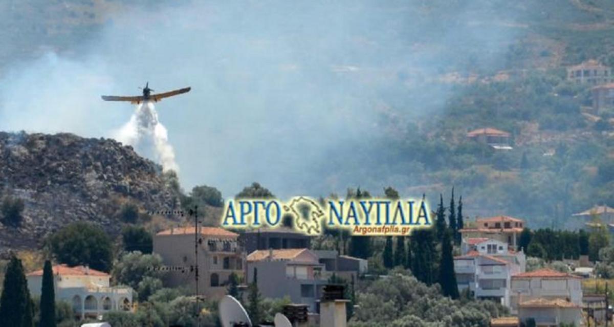 Μεγάλη φωτιά στο Ναύπλιο: Απειλούνται σπίτια! [pics]