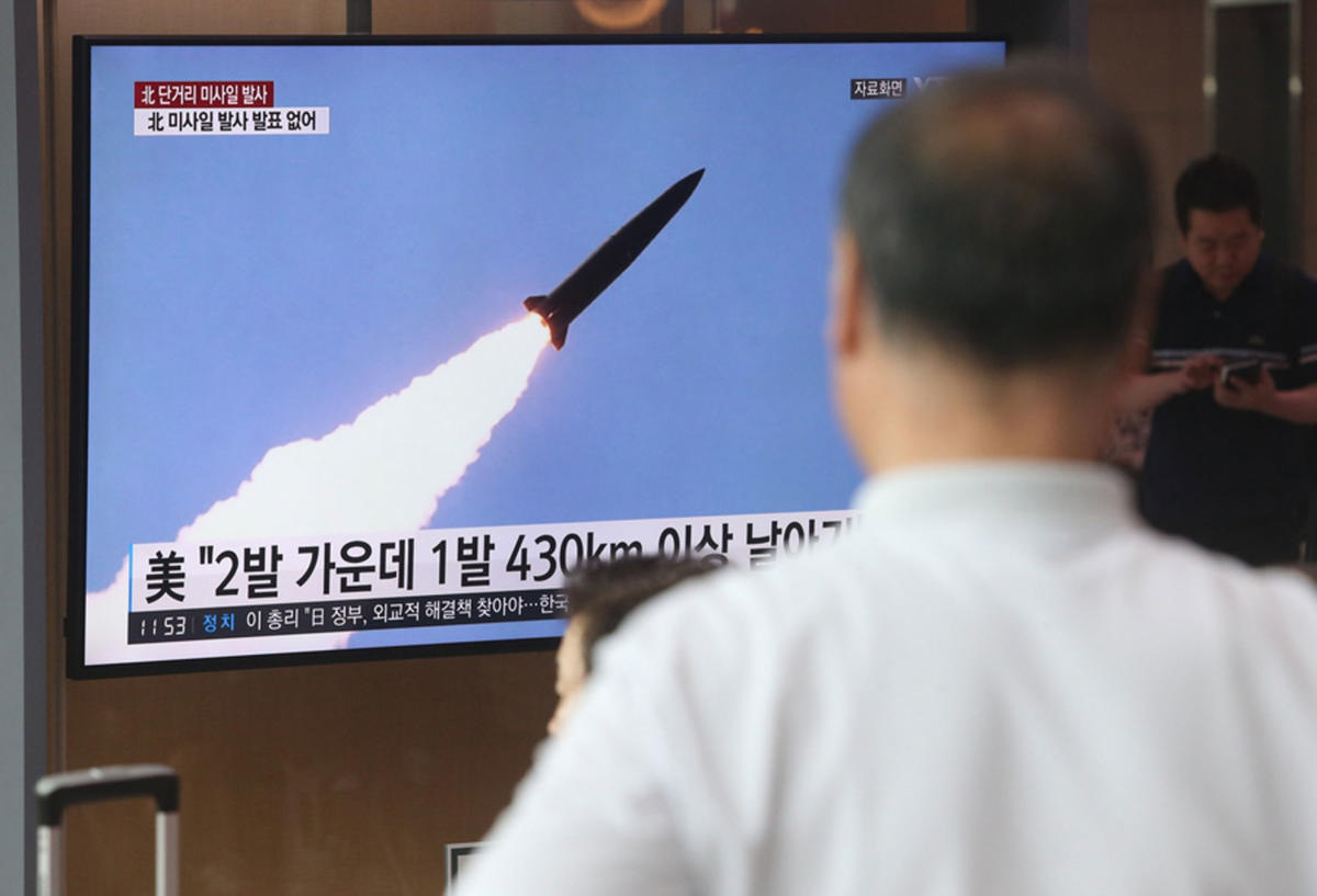 Οι πρώτες εικόνες από τους πυραύλους που εκτόξευσε η Βόρεια Κορέα