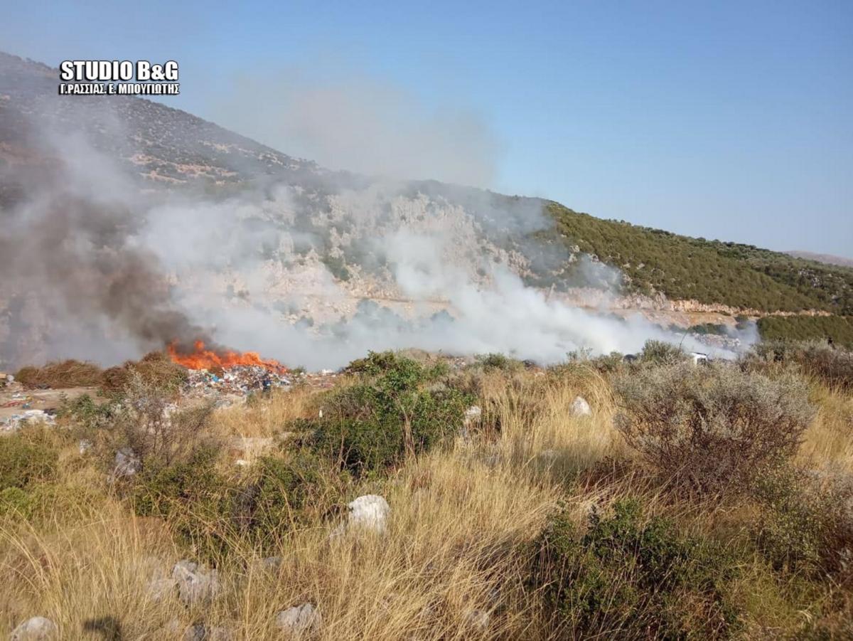 Φωτιά τώρα στο Λυγουριό Αργολίδας