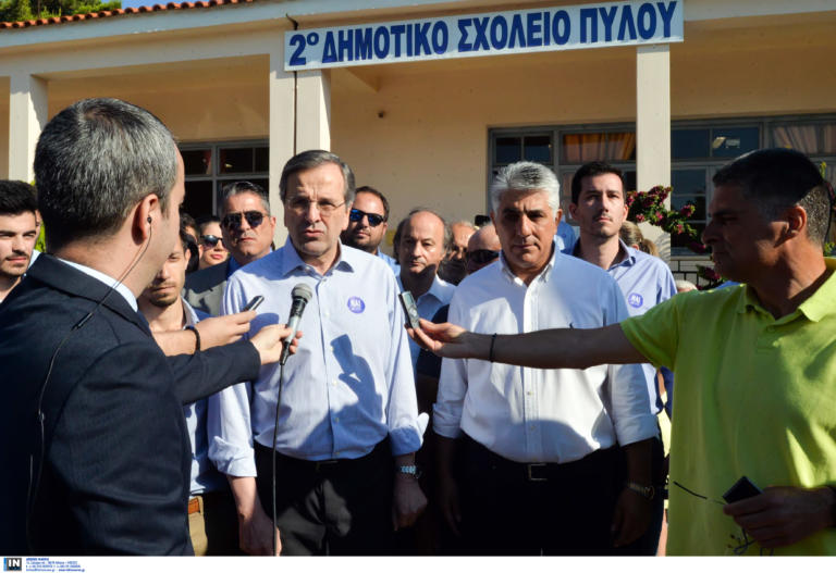 Εκλογές 2019: Χαμογελαστός ο Αντώνης Σαμαράς – «Να ξαναχτίσουμε την Ελλάδα της δημιουργίας» – video