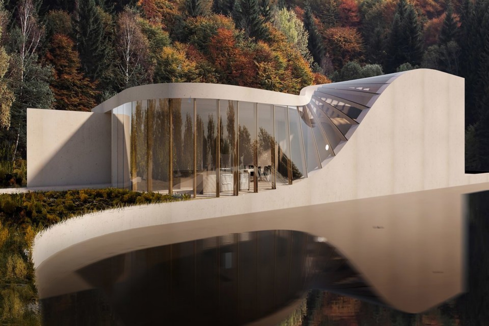 Ένα απίστευτο σπίτι που μοιάζει να αναδύεται από το νερό!