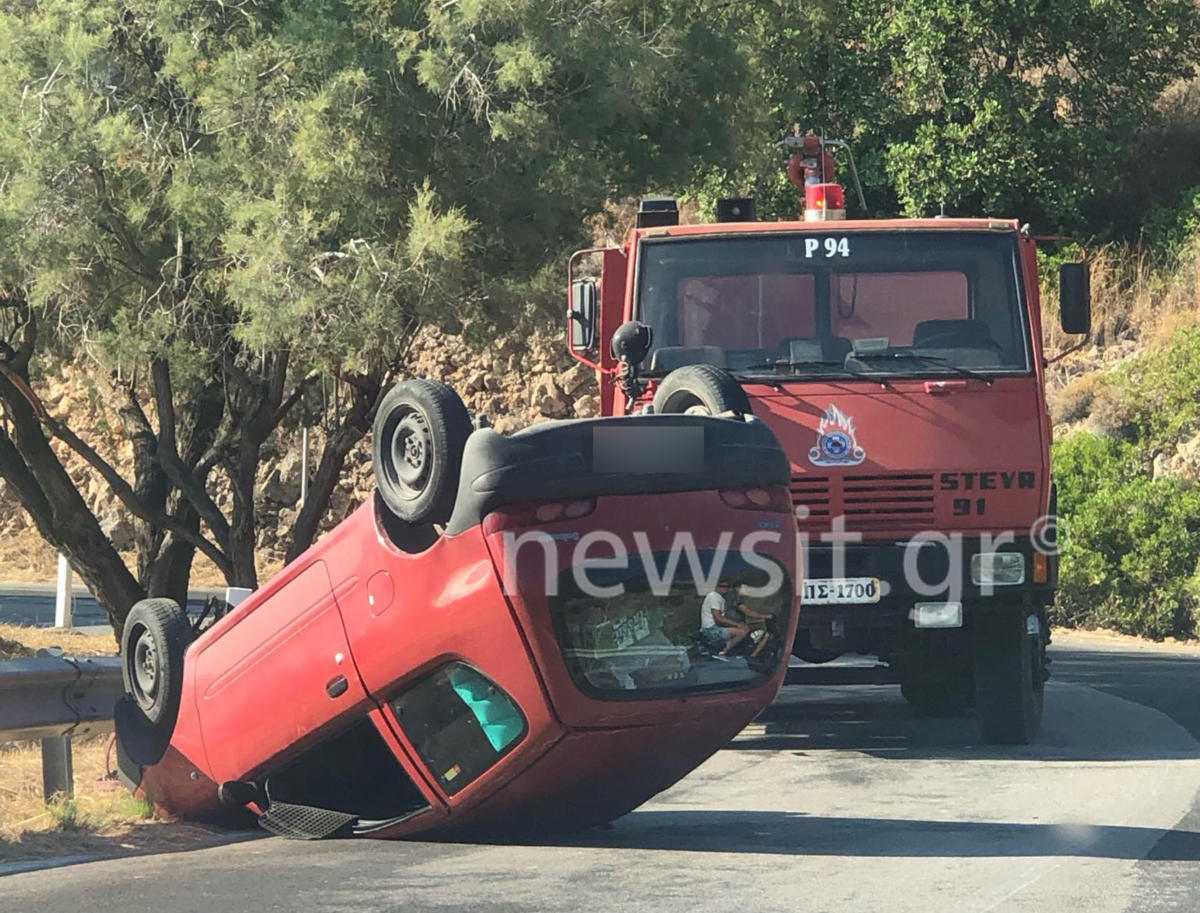 Εικόνες σοκ από τροχαίο στην Αίγινα