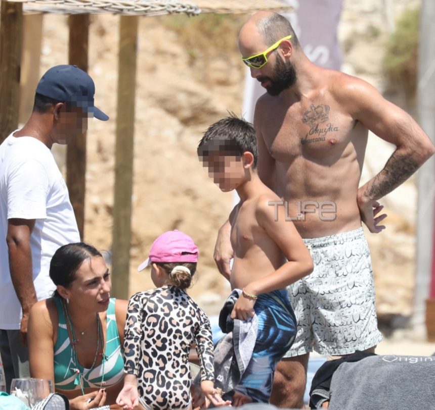 Χοψονίδου – Σπανούλης: Με τα παιδιά στην Μύκονο! Οι άψογες αναλογίες της Ολυμπίας