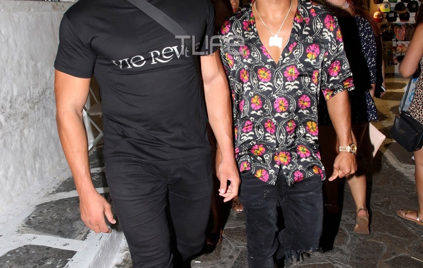 Γιος διάσημου ράπερ κάνει βόλτες στην Μύκονο με τον σωματοφύλακά του! [pics]