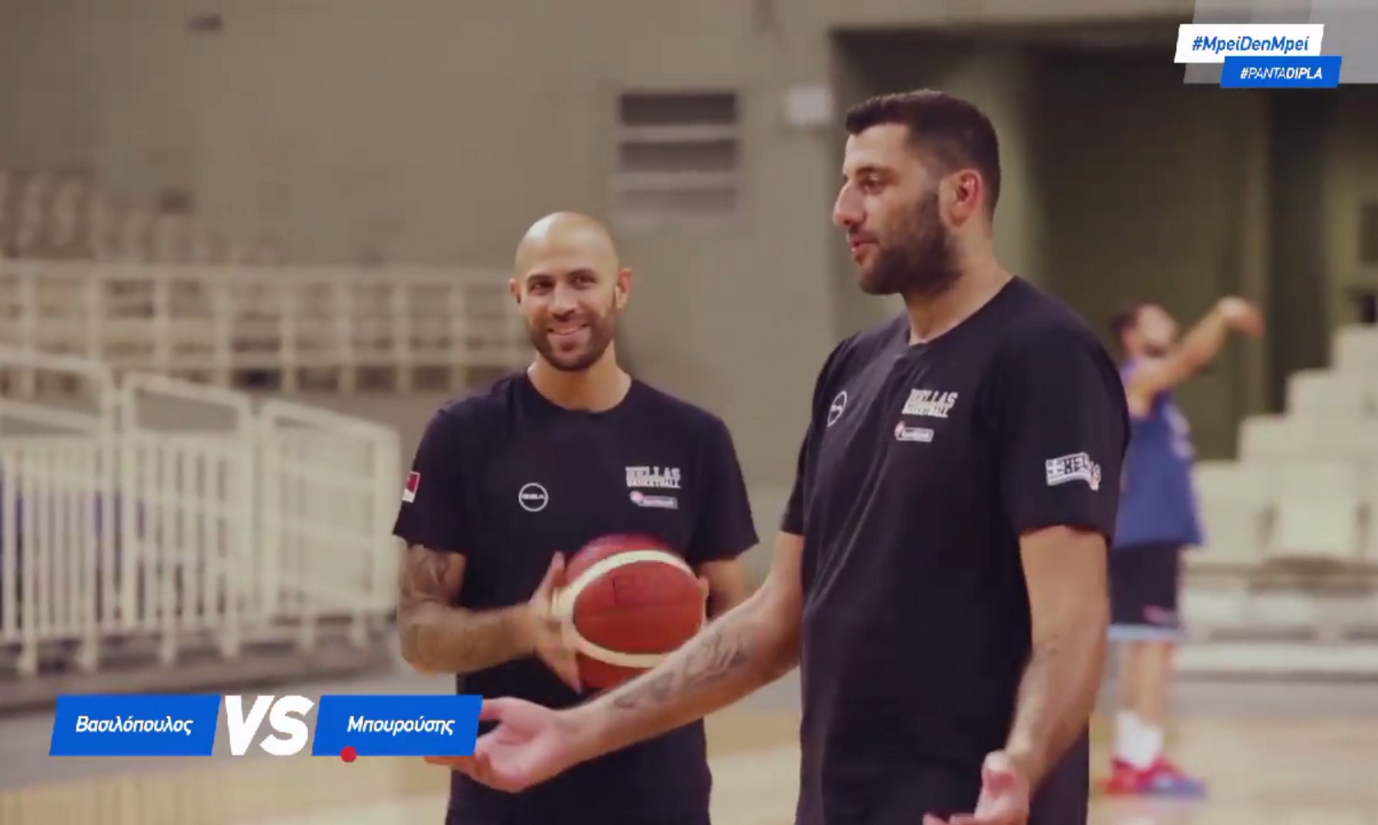 Εθνική μπάσκετ: Ατάκες για… γέλιο! Η γκλίτσα του Μπουρούση και το κούρεμα του Πρίντεζη – video