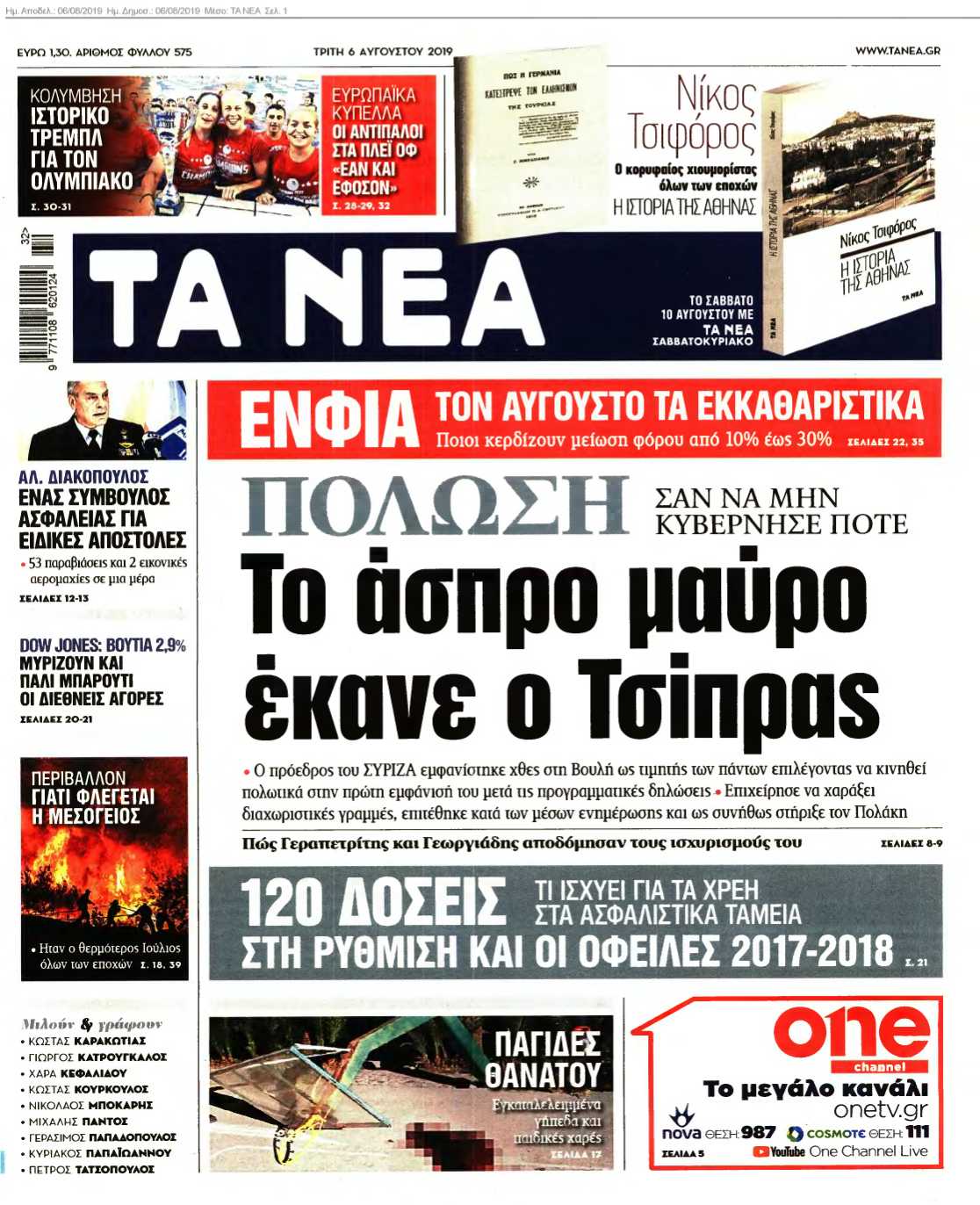 ΤΑ ΝΕΑ 06-08-2019