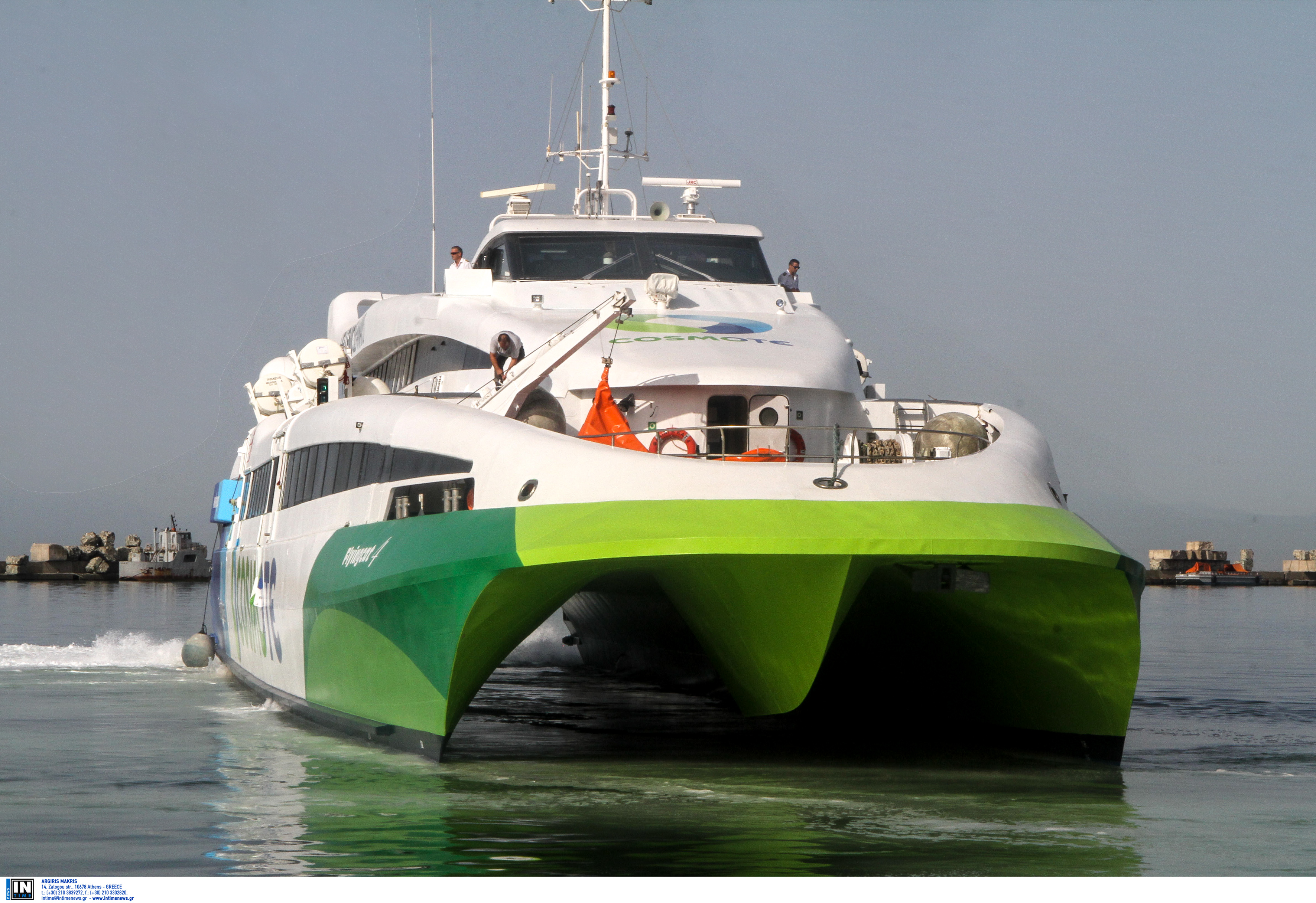 Το “Flying Cat 3” συγκρούστηκε με θαλάσσιο ταξί στην Ύδρα