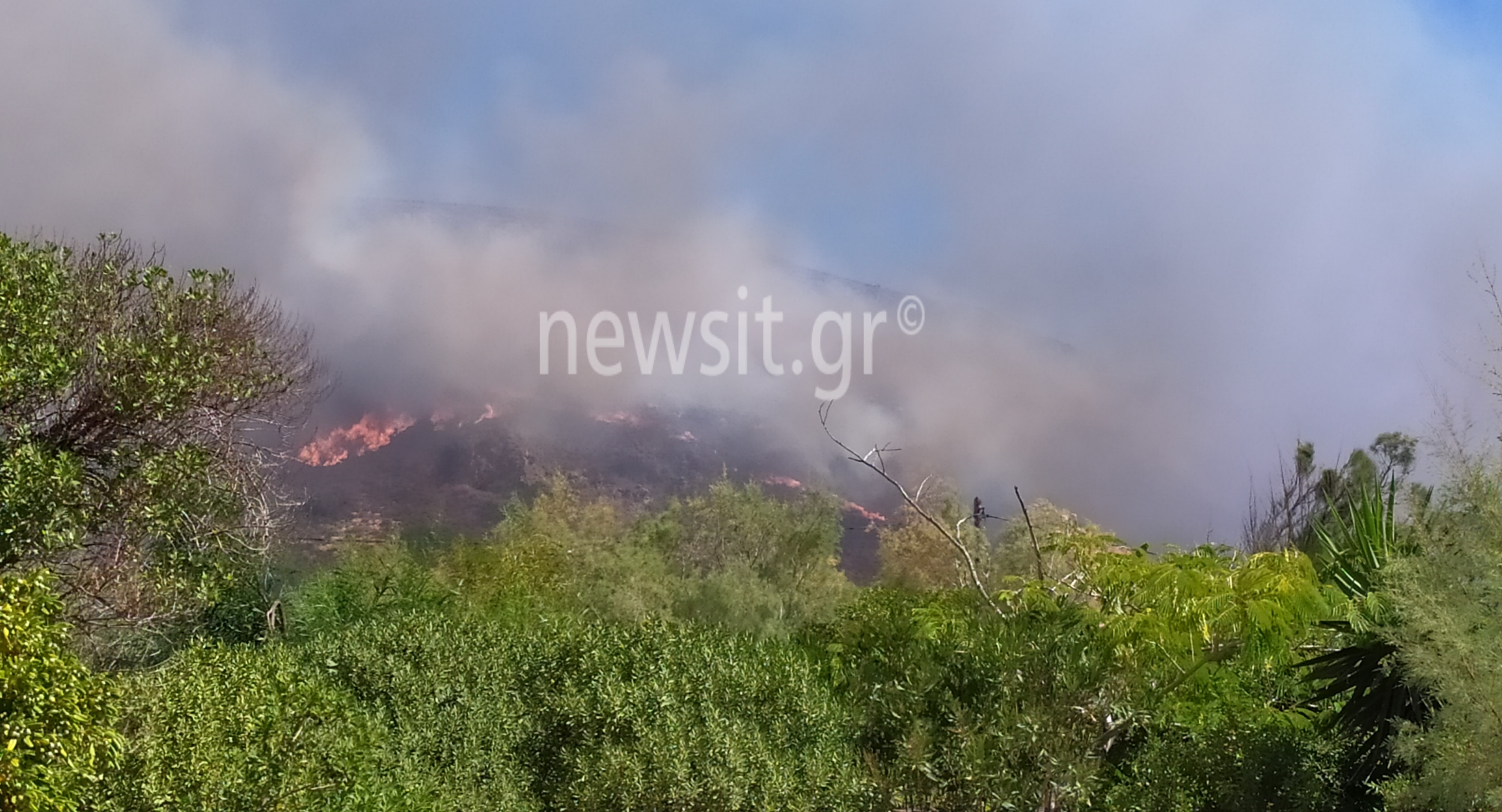 Ελαφόνησος: Συνεχίζει να καίει η φωτιά – Εκκενώθηκαν κάμπινγκ και ξενοδοχεία