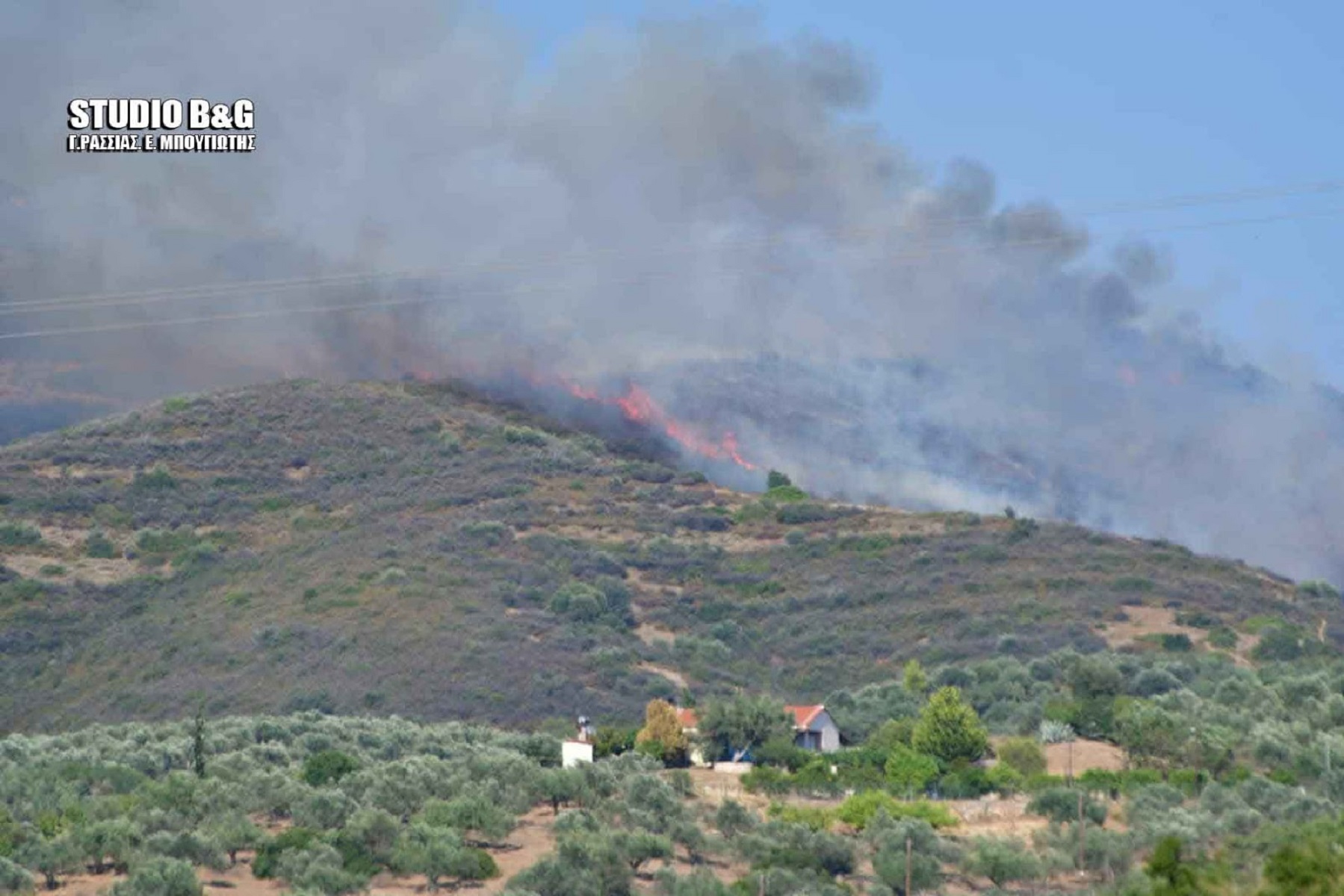 Φωτιά τώρα στο Μετόχι στην Αργολίδα