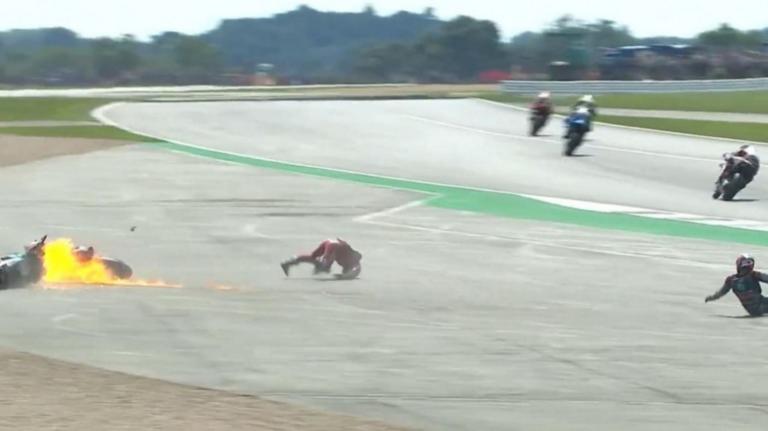 Σοκαριστικό ατύχημα στο Moto GP! Άρπαξε φωτιά η Ducati – video