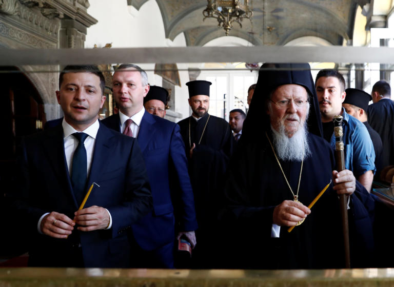 Το Οικουμενικό Πατριαρχείο επισκέφθηκε ο Βολοντιμίρ Ζελένσκι – Συναντήθηκε με τον Βαρθολομαίο [pics]